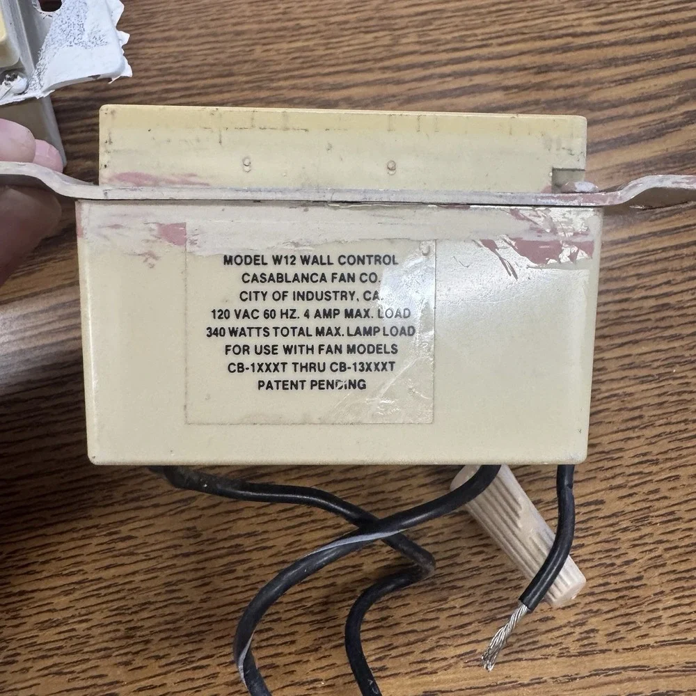 Casablanca Inteli-Touch W-12 Wall Control Ceiling Fan Switch SET OF‎ 2 VTG